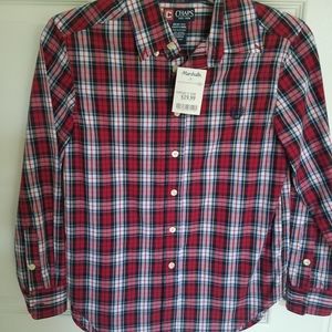 Boys Chaps Red Shirt, Size 10/12